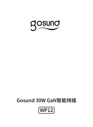 Gosund 30W GaN智能排插WP12